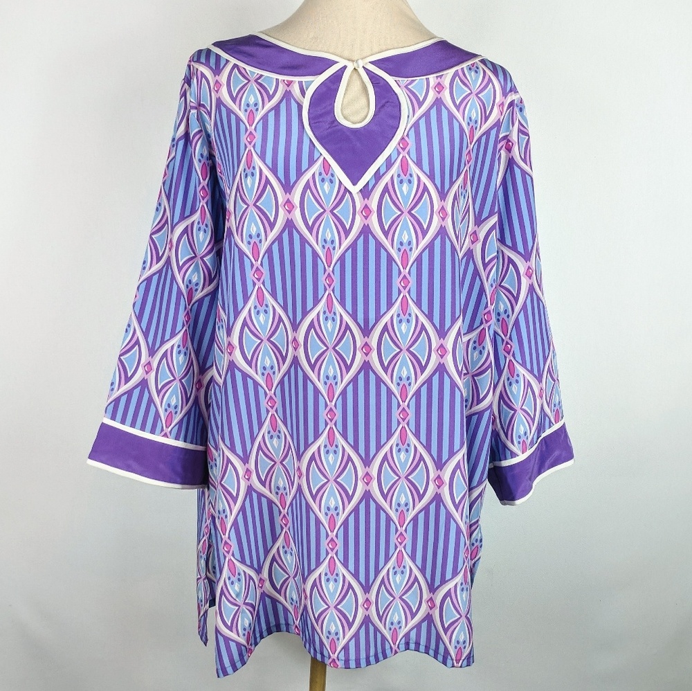 Bob Mackie | Silk Wearable Art tunic L